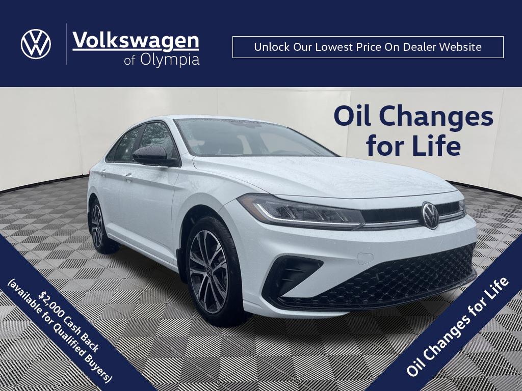 Pure White 2026 Volkswagen Jetta Sedan Front-Wheel Drive Automatic