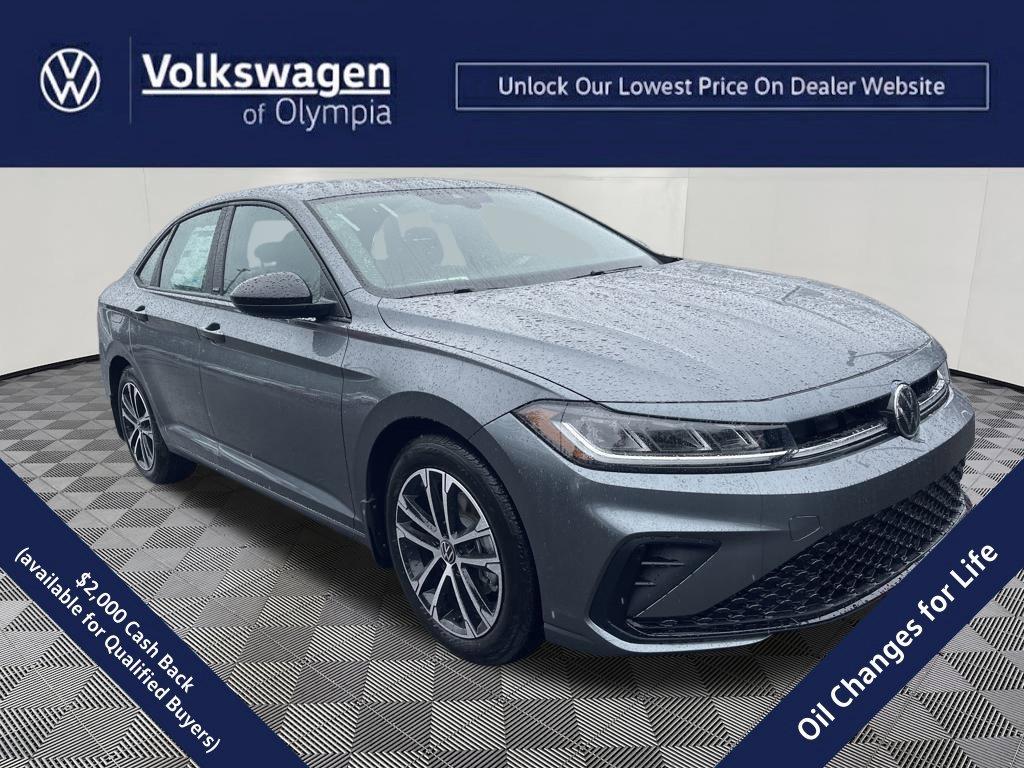 Platinum Gray Metallic 2026 Volkswagen Jetta Sedan Front-Wheel Drive Automatic