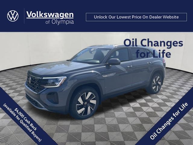 Pure Gray 2026 Volkswagen Atlas Cross Sport SUV / Crossover All-Wheel Drive Automatic