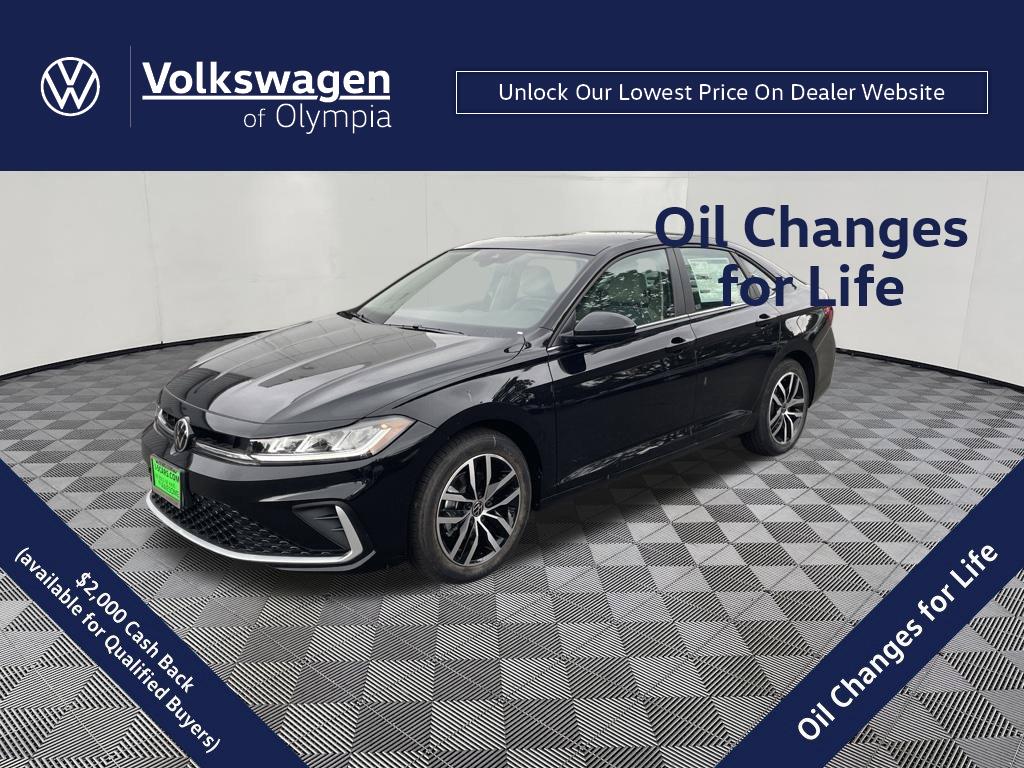 Deep Black Pearl 2026 Volkswagen Jetta Sedan Front-Wheel Drive Automatic