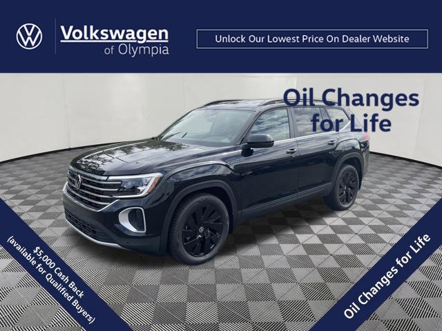 Deep Black Pearl 2026 Volkswagen Atlas SUV / Crossover All-Wheel Drive Automatic