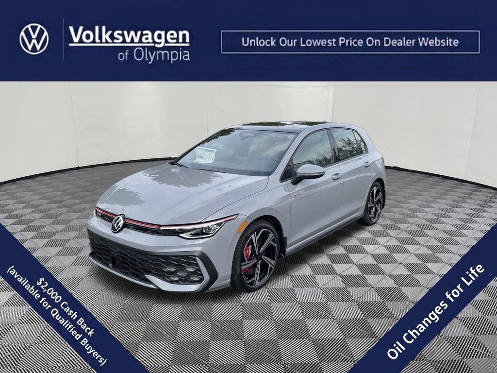 Moonstone Gray 2026 Volkswagen Golf GTI Hatchback Front-Wheel Drive Automatic