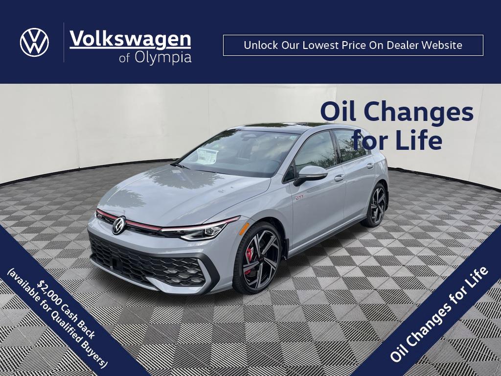 Moonstone Gray 2026 Volkswagen Golf GTI Hatchback Front-Wheel Drive Automatic