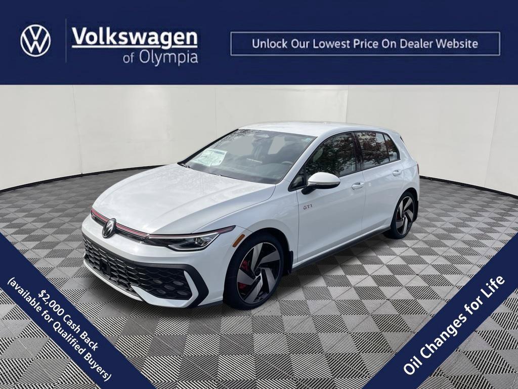 Opal White Pearl 2026 Volkswagen Golf GTI Hatchback Front-Wheel Drive Automatic
