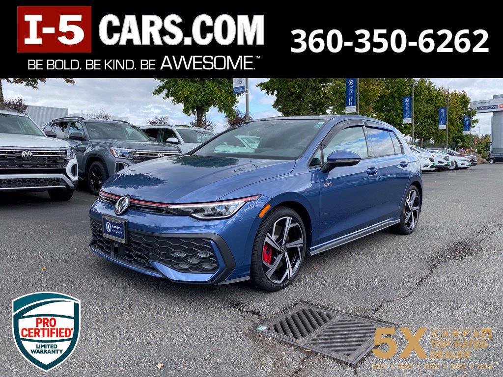 Slate Blue Metallic 2025 Volkswagen Golf GTI Hatchback Front-Wheel Drive Automatic
