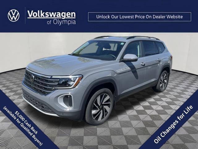 Pure Gray 2026 Volkswagen Atlas SUV / Crossover All-Wheel Drive Automatic