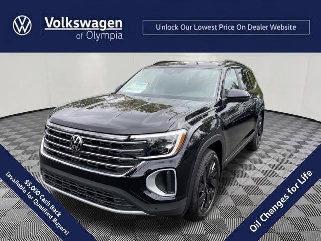 Deep Black Pearl 2026 Volkswagen Atlas SUV / Crossover All-Wheel Drive Automatic