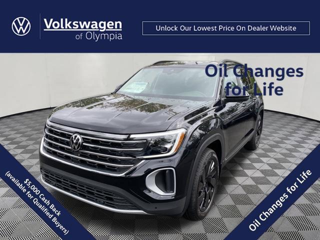 Deep Black Pearl 2026 Volkswagen Atlas SUV / Crossover All-Wheel Drive Automatic