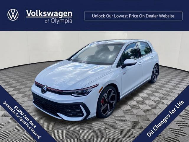 Opal White Pearl 2026 Volkswagen Golf GTI Hatchback Front-Wheel Drive Automatic