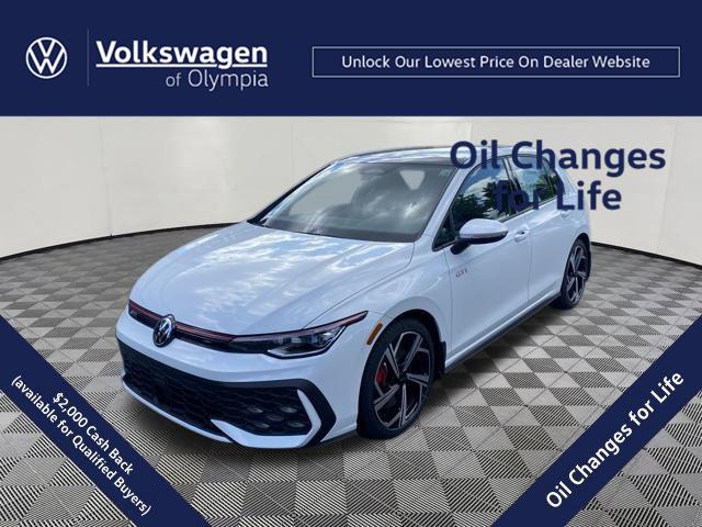 Opal White Pearl 2026 Volkswagen Golf GTI Hatchback Front-Wheel Drive Automatic