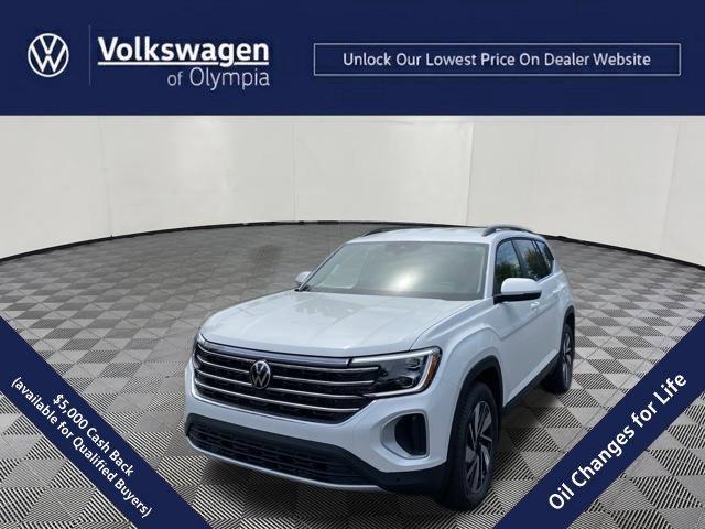 Opal White Pearl 2026 Volkswagen Atlas SUV / Crossover All-Wheel Drive Automatic