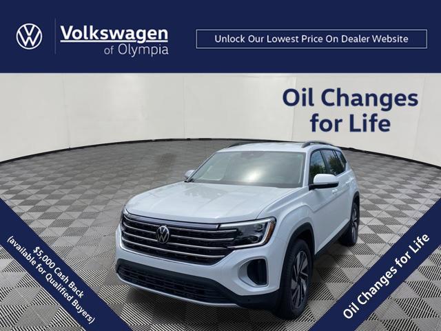 Opal White Pearl 2026 Volkswagen Atlas SUV / Crossover All-Wheel Drive Automatic