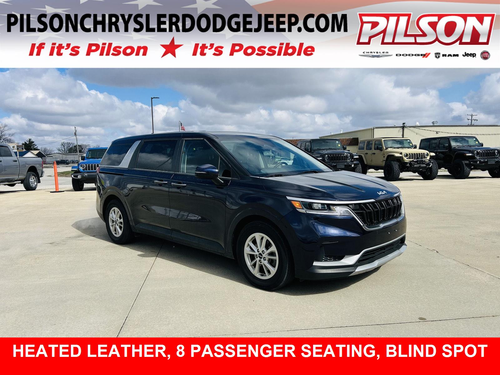 Deep Chroma Blue 2024 Kia Carnival LX FWD Minivan Front-Wheel Drive 8-Speed Automatic