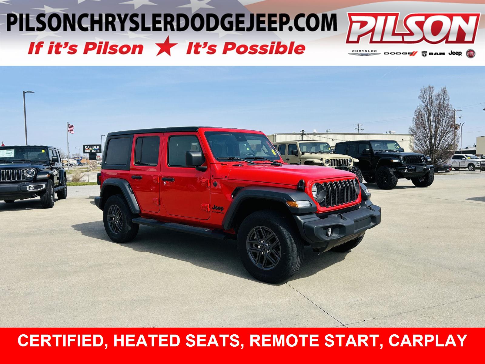  2024 Jeep Wrangler Sport S 4-Door 4WD   