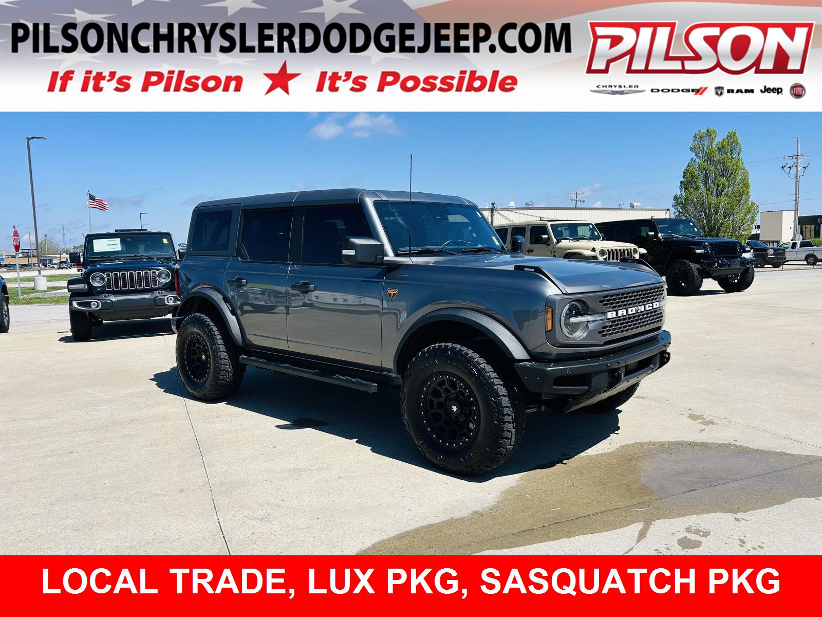 Carbonized Gray 2022 Ford Bronco Badlands Advanced 4-Door 4WD SUV / Crossover Four-Wheel Drive Automatic