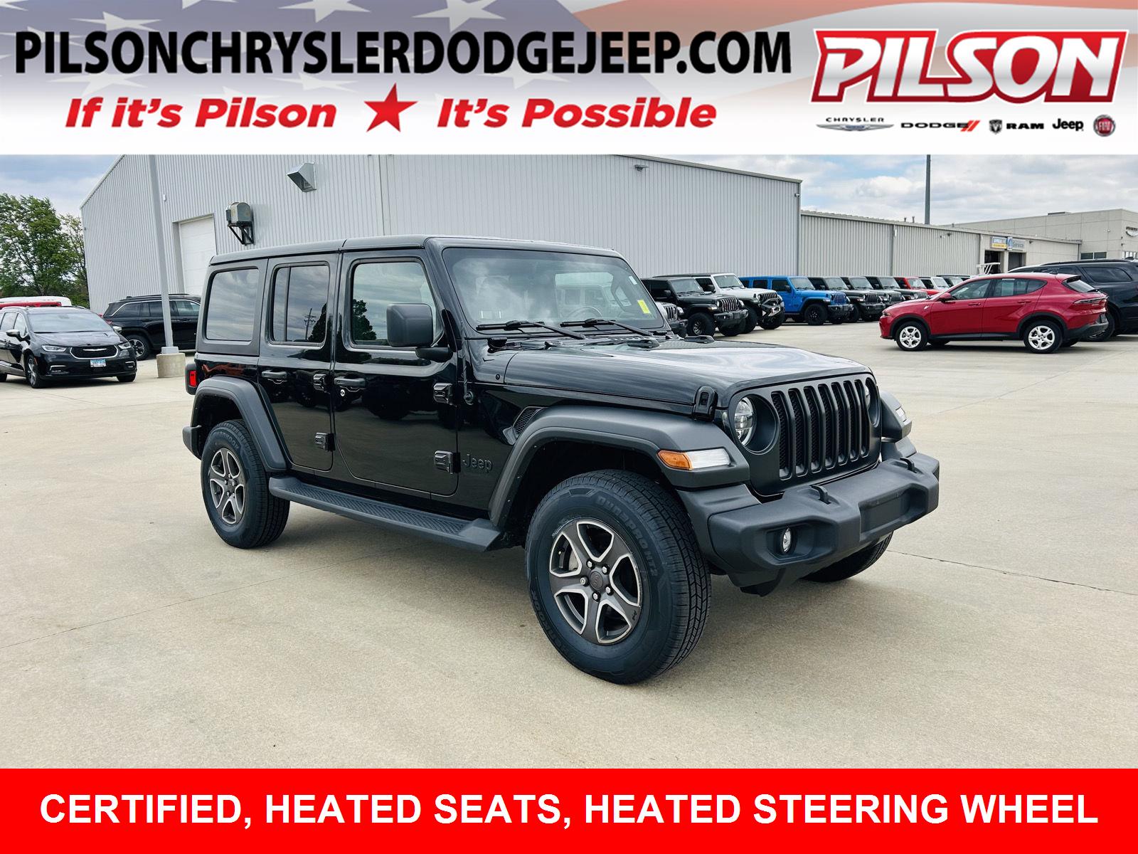 Black Clearcoat 2022 Jeep Wrangler SUV / Crossover Four-Wheel Drive 8-Speed Automatic