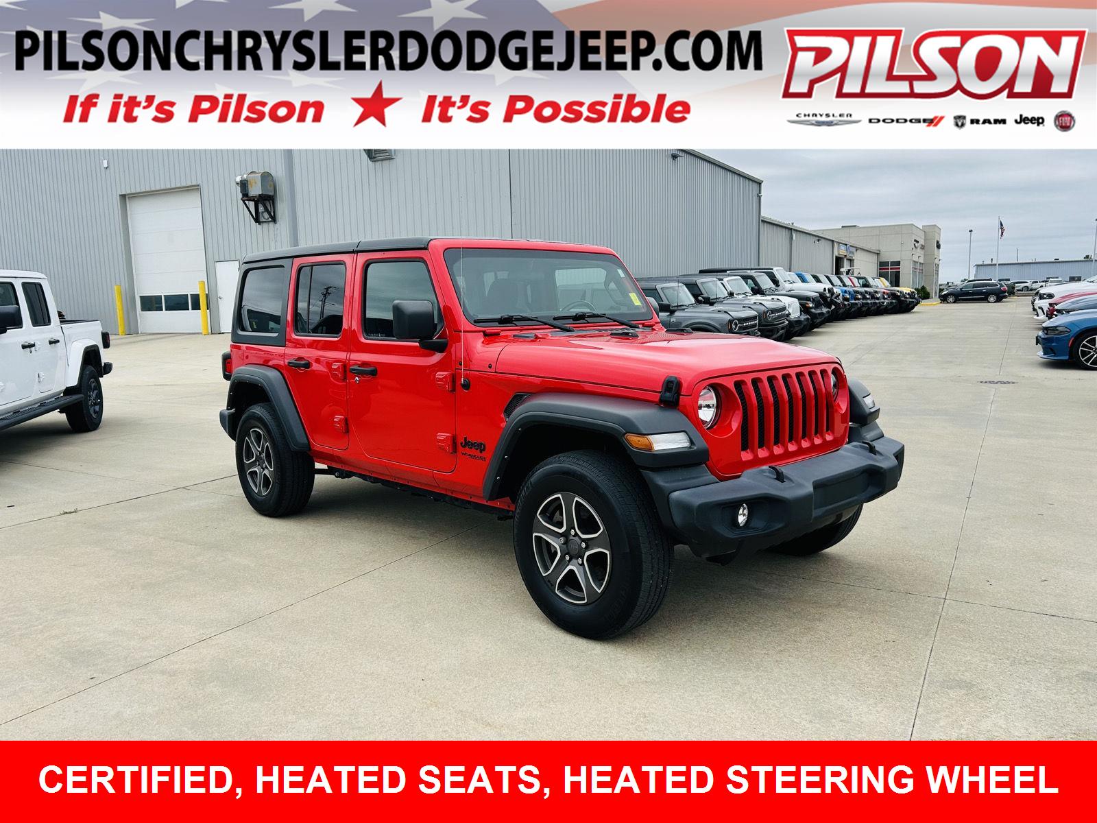 Firecracker Red Clearcoat 2022 Jeep Wrangler SUV / Crossover Four-Wheel Drive 8-Speed Automatic