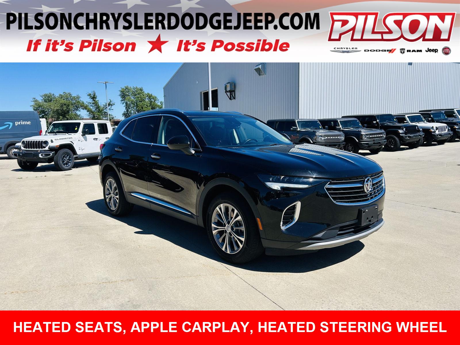 Black (Ebony Twilight Metallic) 2022 Buick Envision SUV / Crossover Front-Wheel Drive 9-Speed Automatic