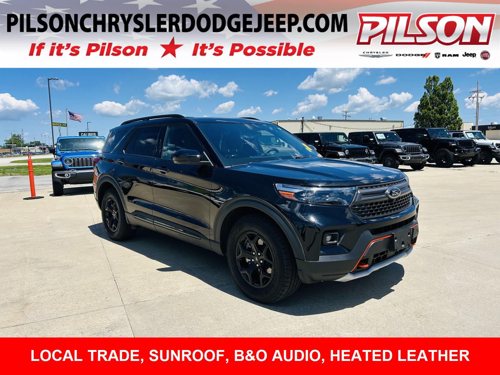 Agate Black 2022 Ford Explorer SUV / Crossover All-Wheel Drive Automatic