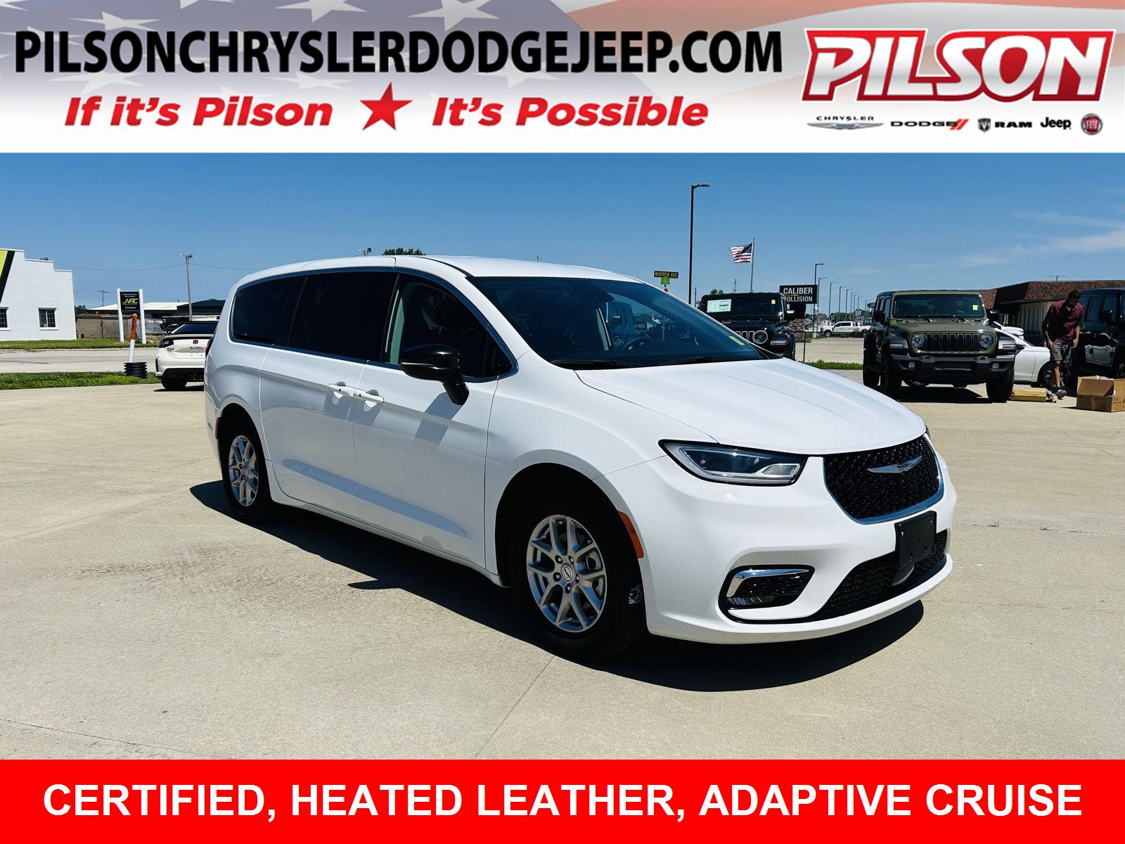Bright White Clearcoat 2024 Chrysler Pacifica Minivan Front-Wheel Drive 9-Speed Automatic