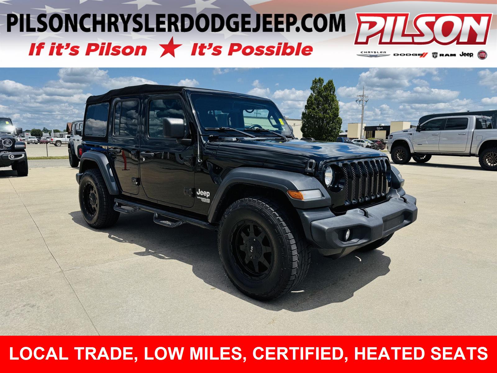 Black Clearcoat 2019 Jeep Wrangler SUV / Crossover Four-Wheel Drive 8-Speed Automatic