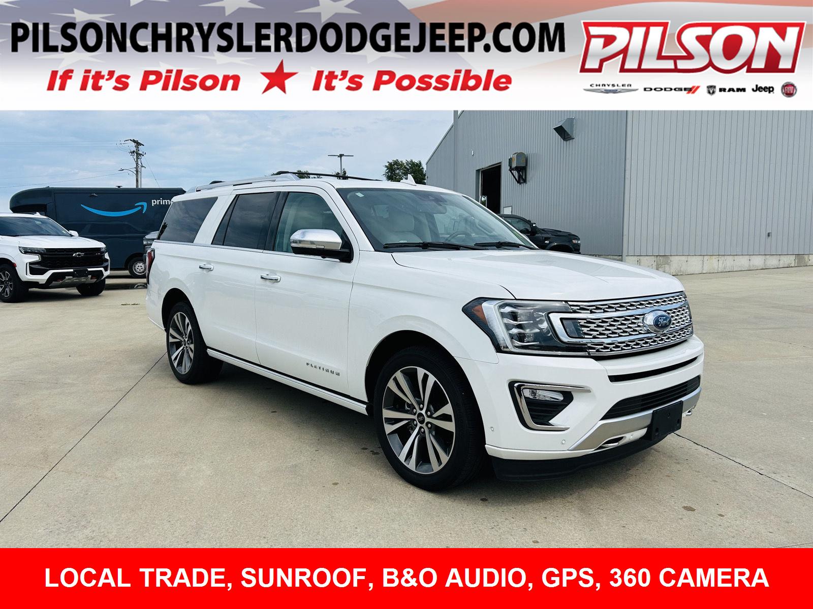 Star White Metallic Tri-Coat 2021 Ford Expedition SUV / Crossover Four-Wheel Drive Automatic