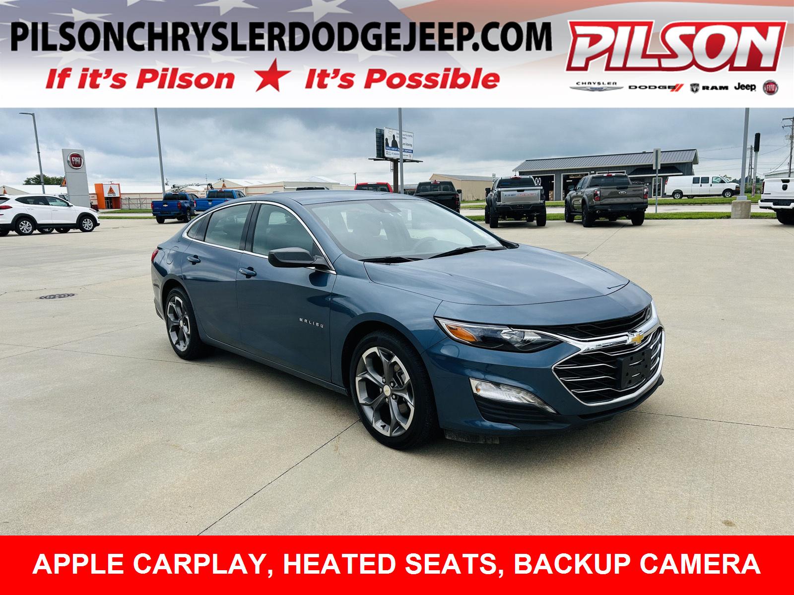 Lakeshore Blue Metallic 2024 Chevrolet Malibu Sedan Front-Wheel Drive Continuously Variable Transmission