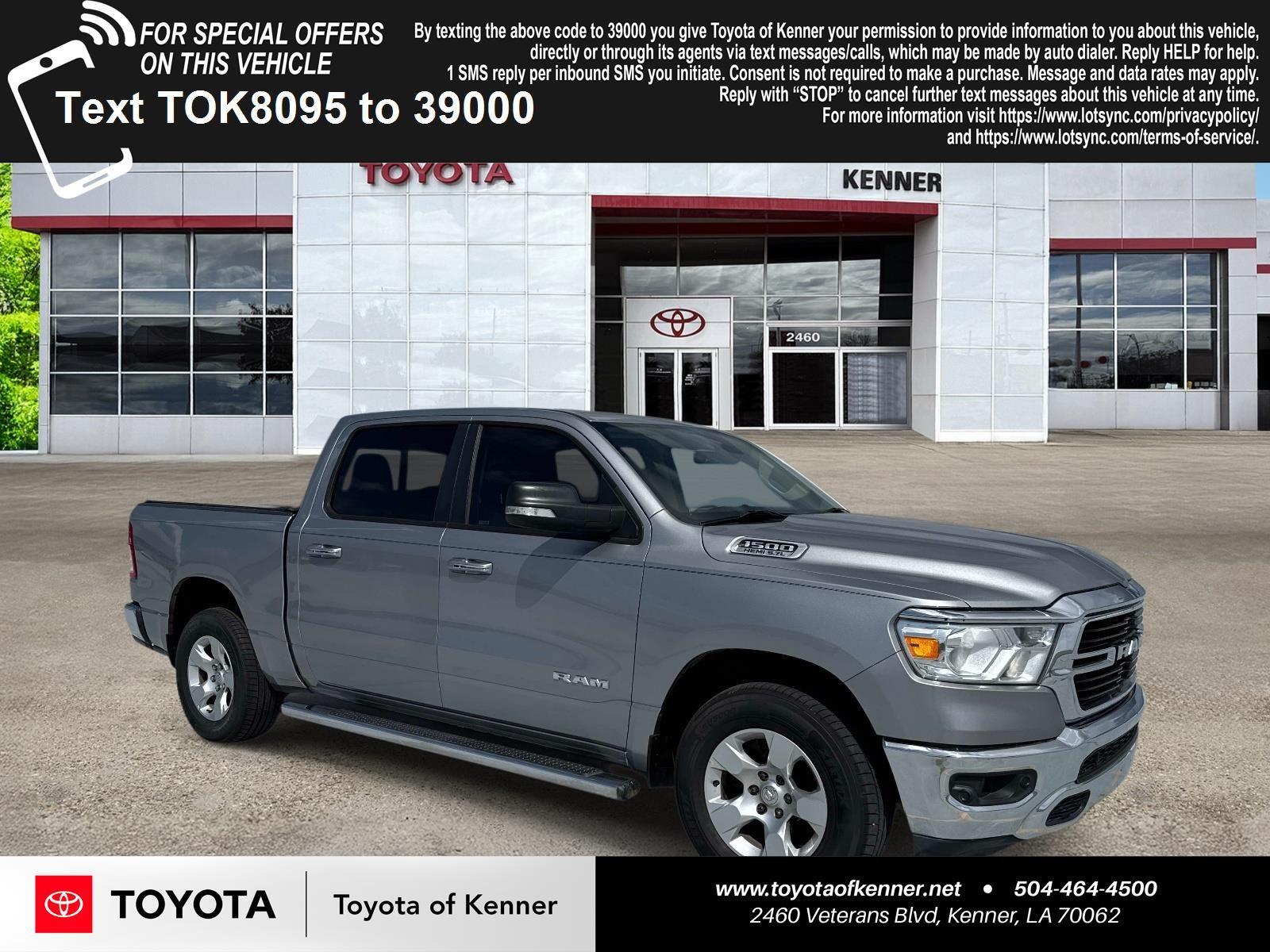 Billet Silver Metallic Clearcoat 2020 RAM 1500 Pickup Truck 8-Speed Automatic