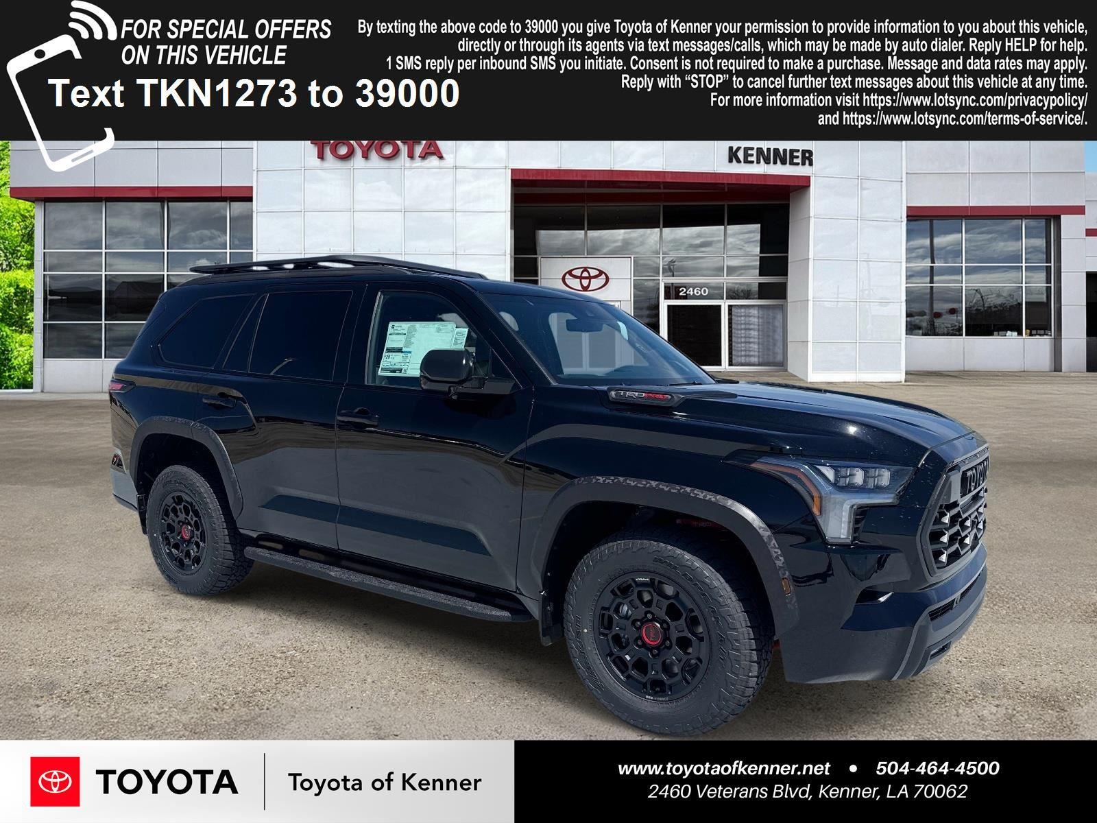 Midnight Black Metallic 2026 Toyota Sequoia TRD Pro 4WD SUV / Crossover Four-Wheel Drive Automatic