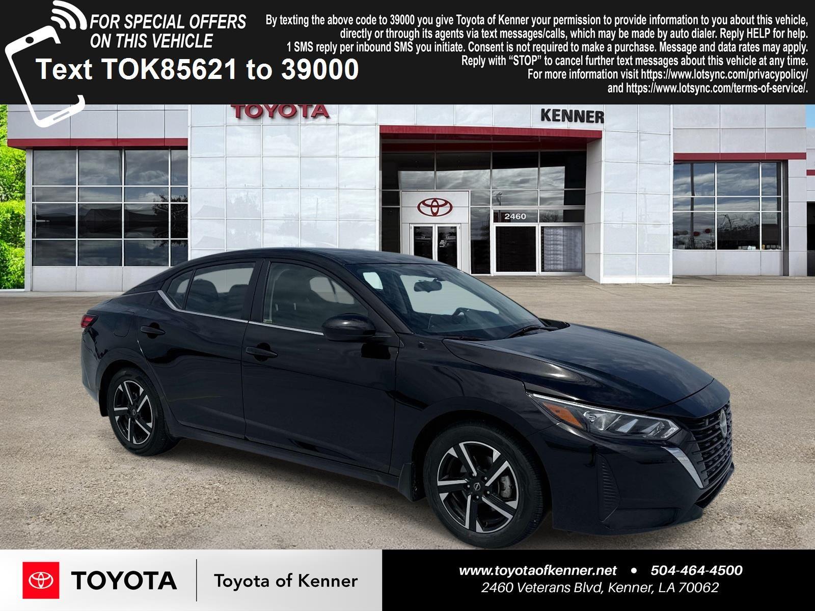 Super Black 2024 Nissan Sentra SV FWD Sedan Front-Wheel Drive Continuously Variable Transmission