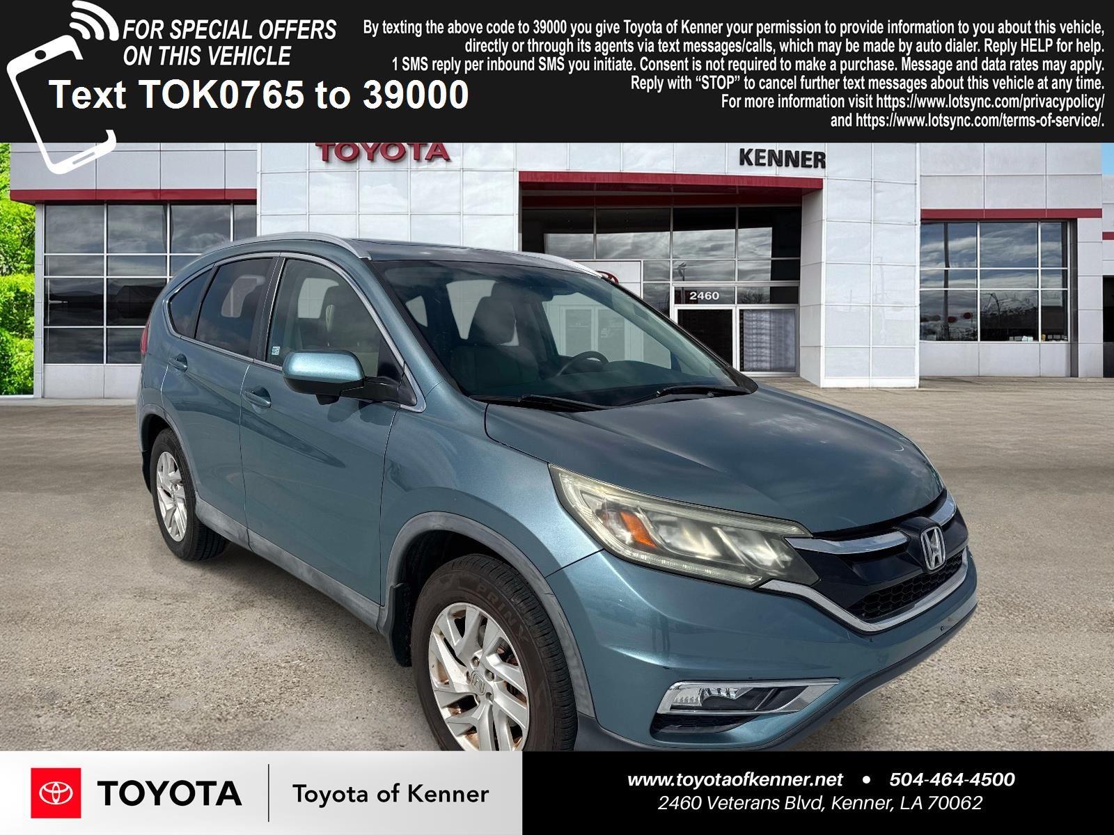 Gray 2015 Honda CR-V EX-L FWD SUV / Crossover Front-Wheel Drive