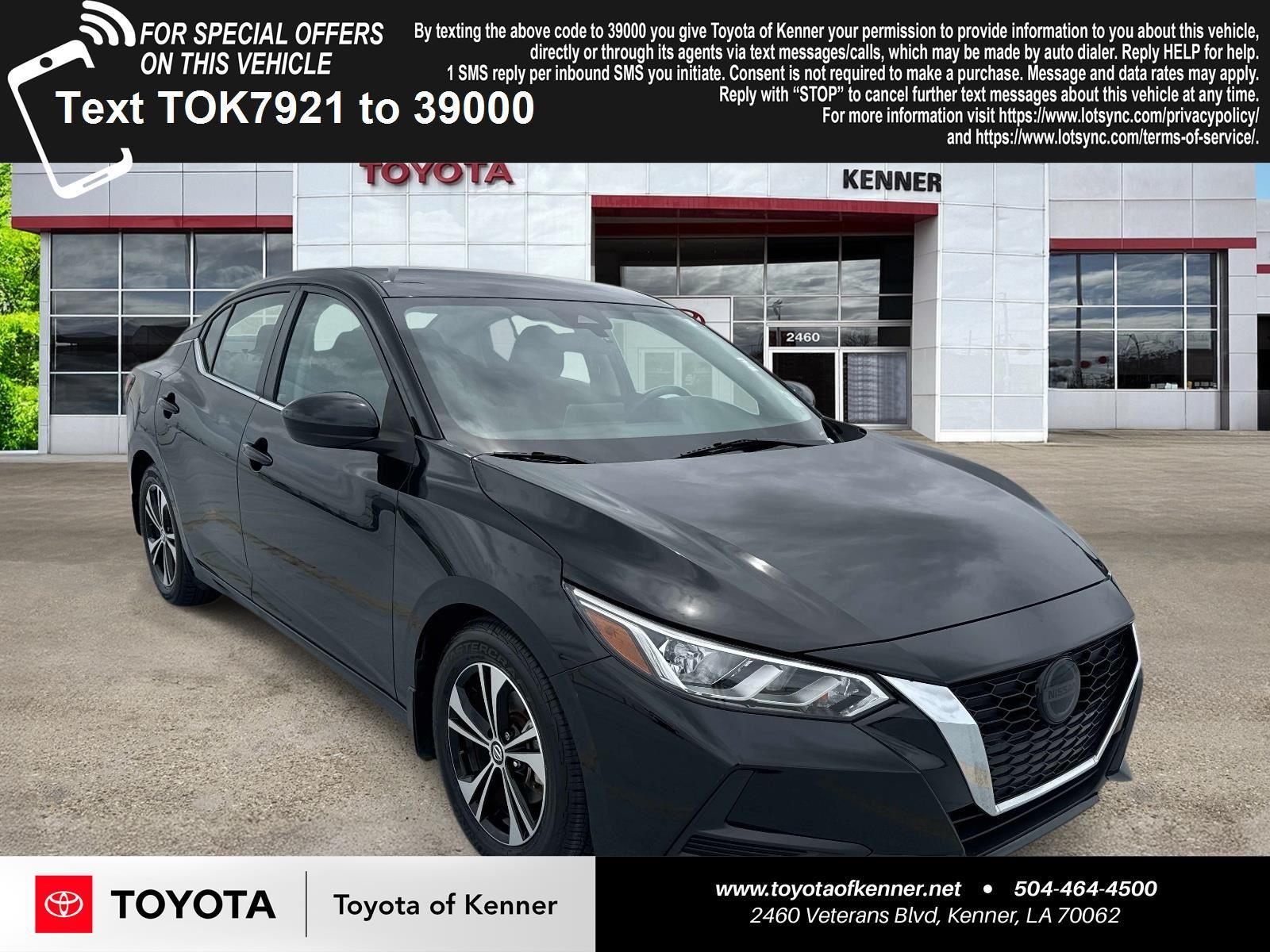Super Black 2022 Nissan Sentra Sedan Front-Wheel Drive Continuously Variable Transmission