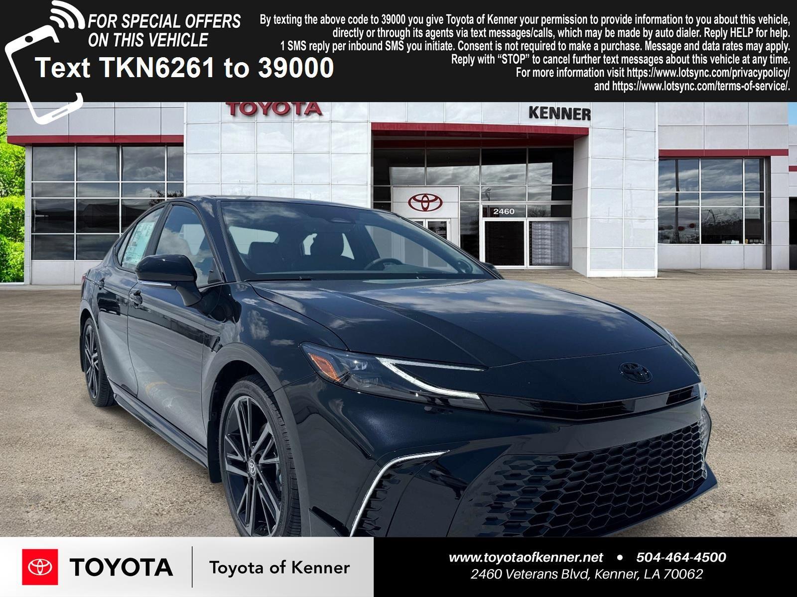 Midnight Black Metallic 2026 Toyota Camry Sedan Front-Wheel Drive Continuously Variable Transmission