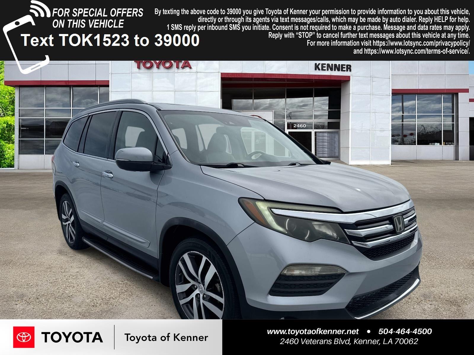 Silver 2016 Honda Pilot SUV / Crossover All-Wheel Drive Automatic