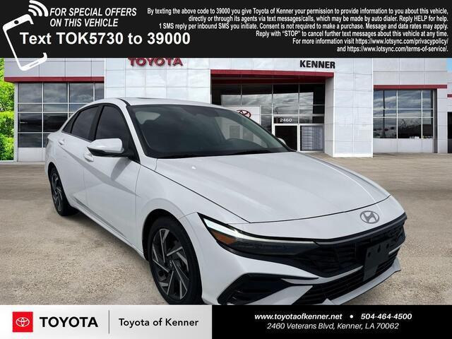 Serenity White 2025 Hyundai Elantra Sedan Front-Wheel Drive Continuously Variable Transmission