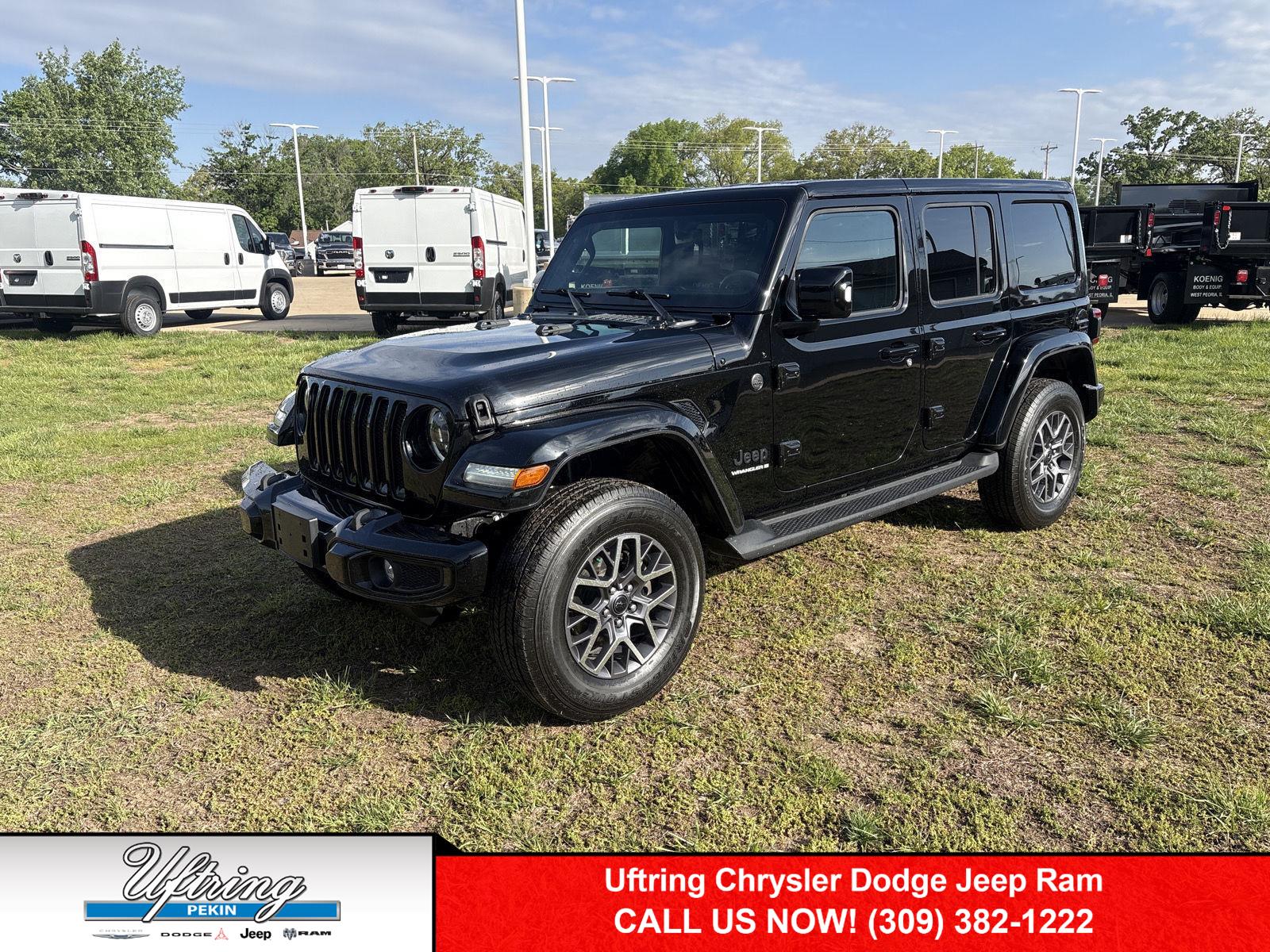 Black Clearcoat 2023 Jeep Wrangler SUV / Crossover Four-Wheel Drive 8-Speed Automatic