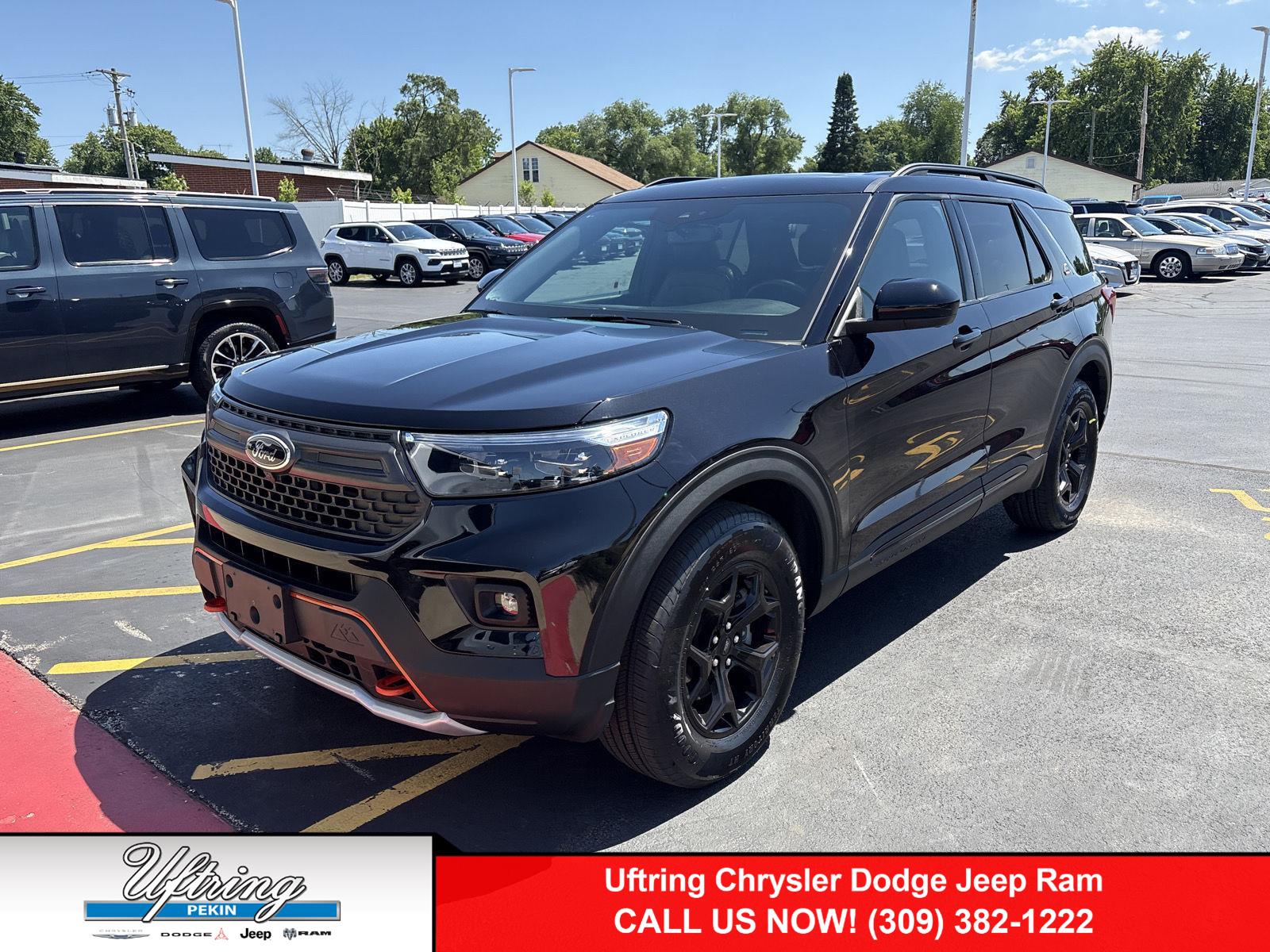 Agate Black Metallic 2023 Ford Explorer SUV / Crossover All-Wheel Drive Automatic
