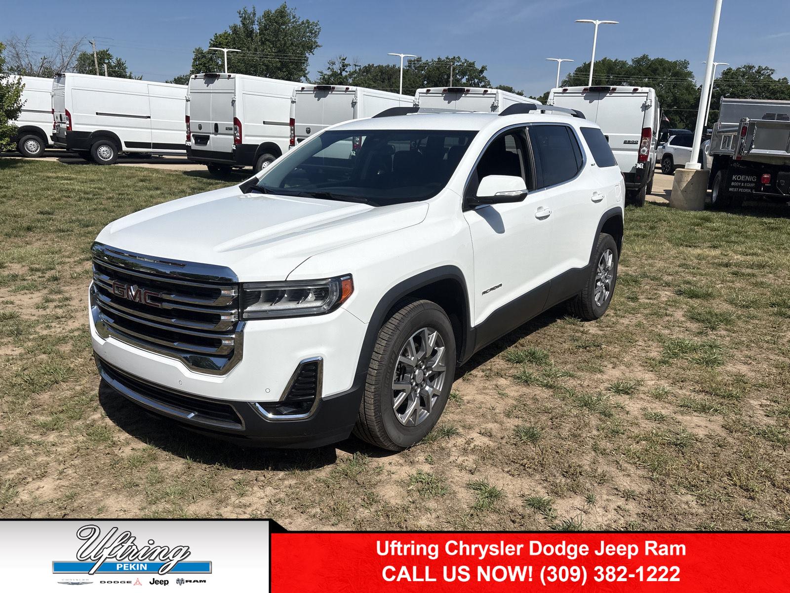 Summit White 2021 GMC Acadia SUV / Crossover Four-Wheel Drive 9-Speed Automatic