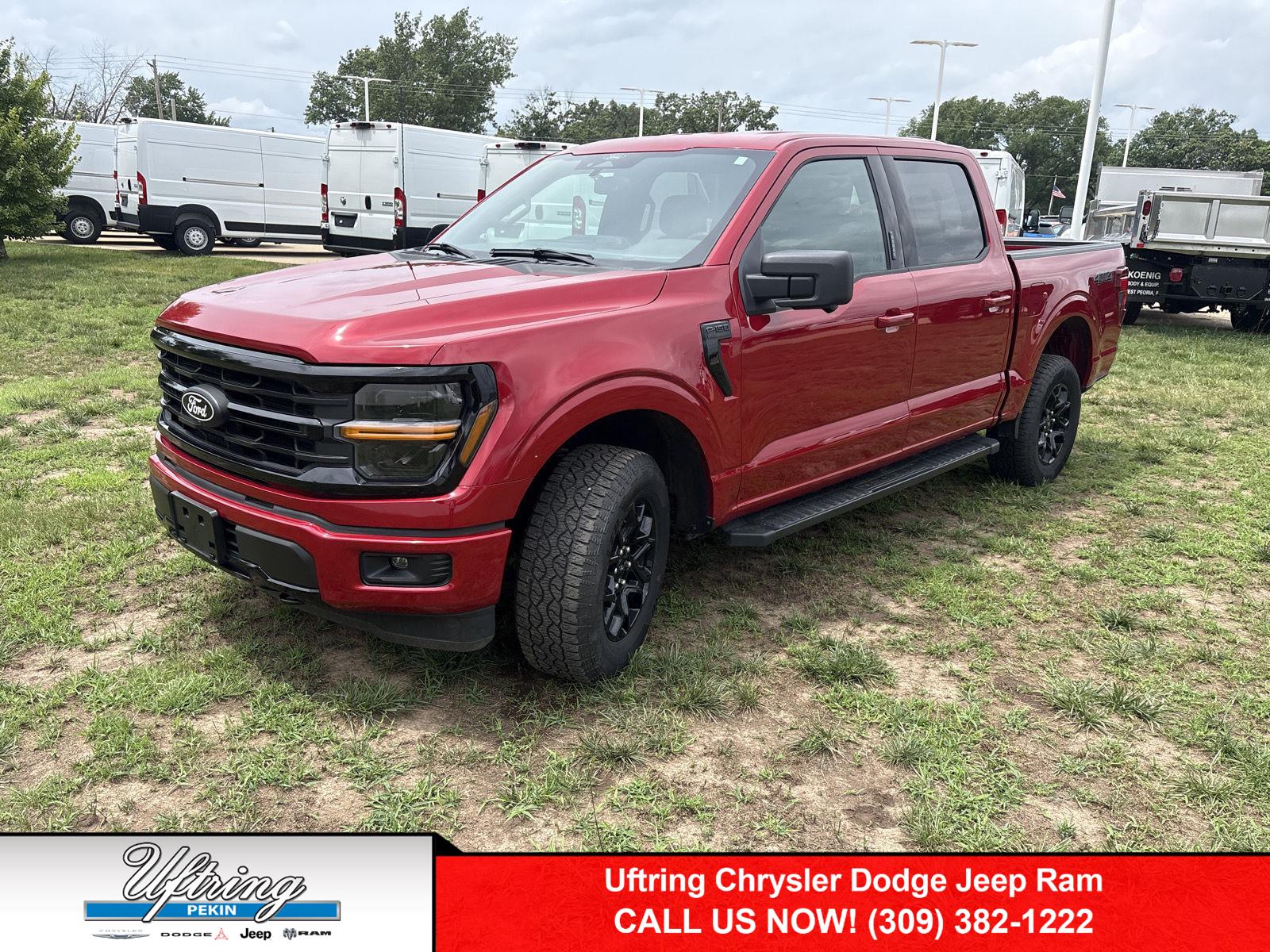 Rapid Red Metallic Tinted Clearcoat 2024 Ford F-150 Pickup Truck Four-Wheel Drive Automatic
