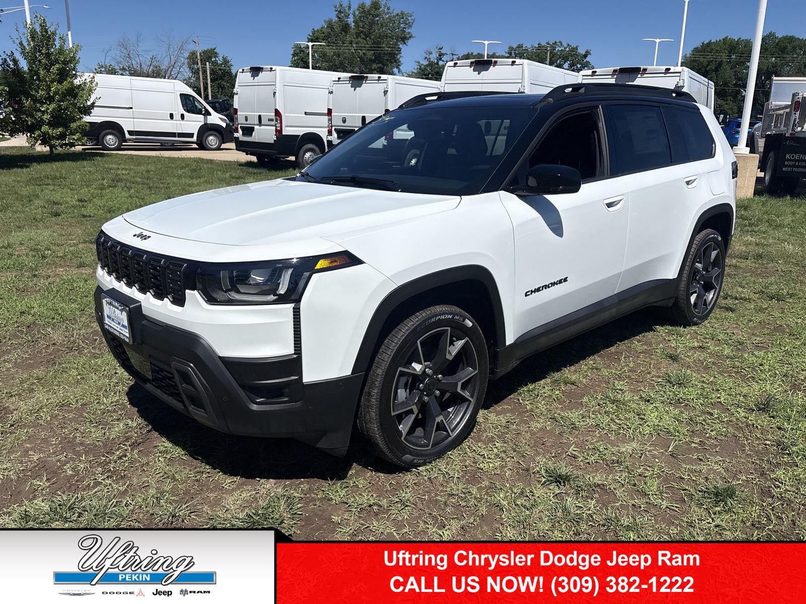 Bright White Clearcoat 2026 Jeep Cherokee SUV / Crossover Four-Wheel Drive Automatic