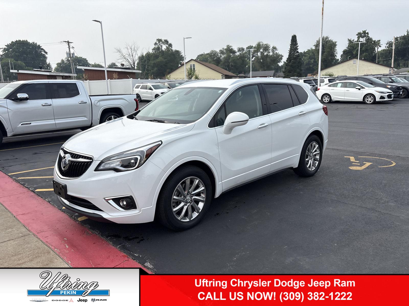 Summit White 2020 Buick Envision SUV / Crossover Front-Wheel Drive 6-Speed Automatic