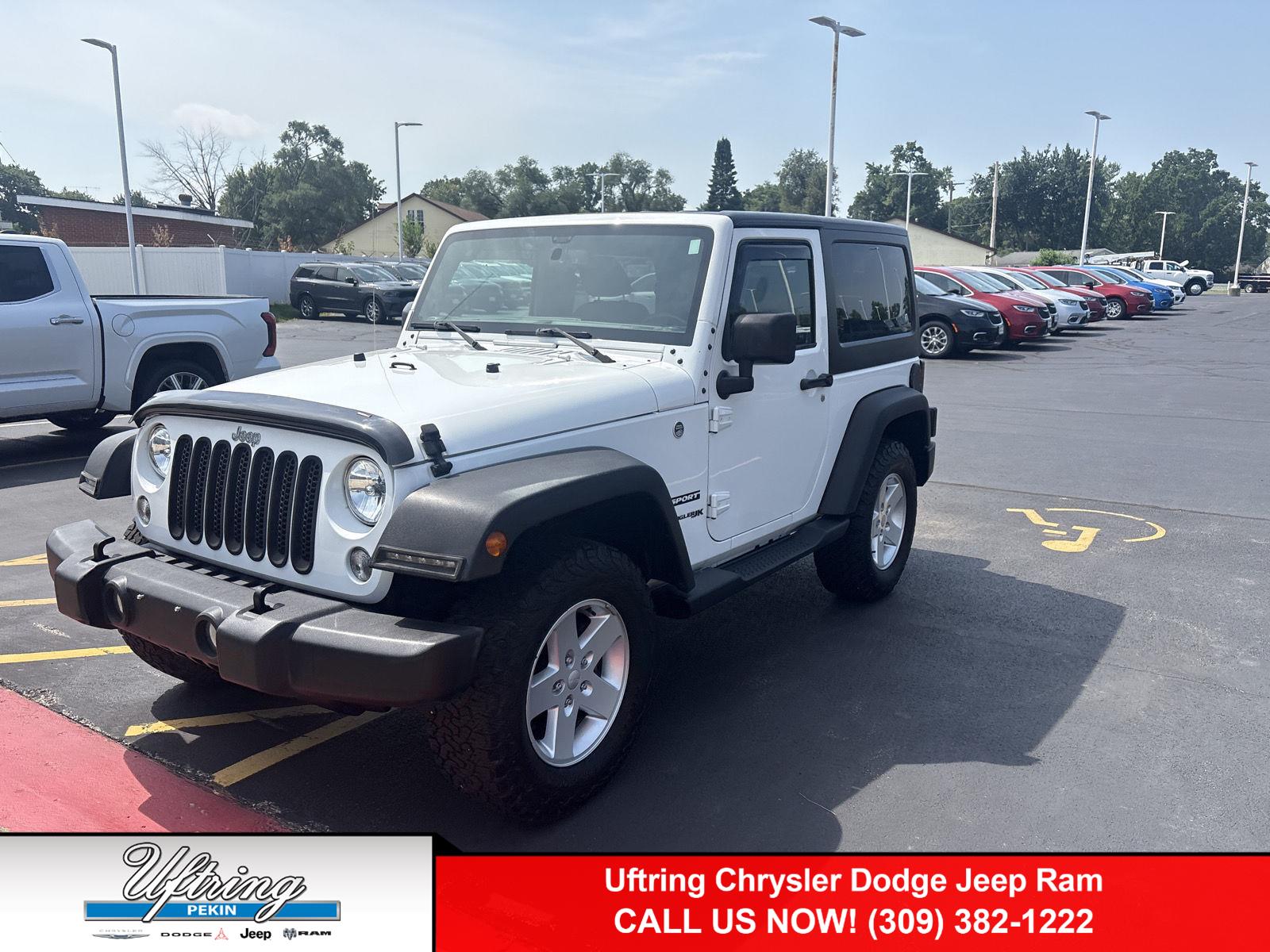 Bright White Clearcoat 2018 Jeep Wrangler SUV / Crossover Four-Wheel Drive 5-Speed Automatic