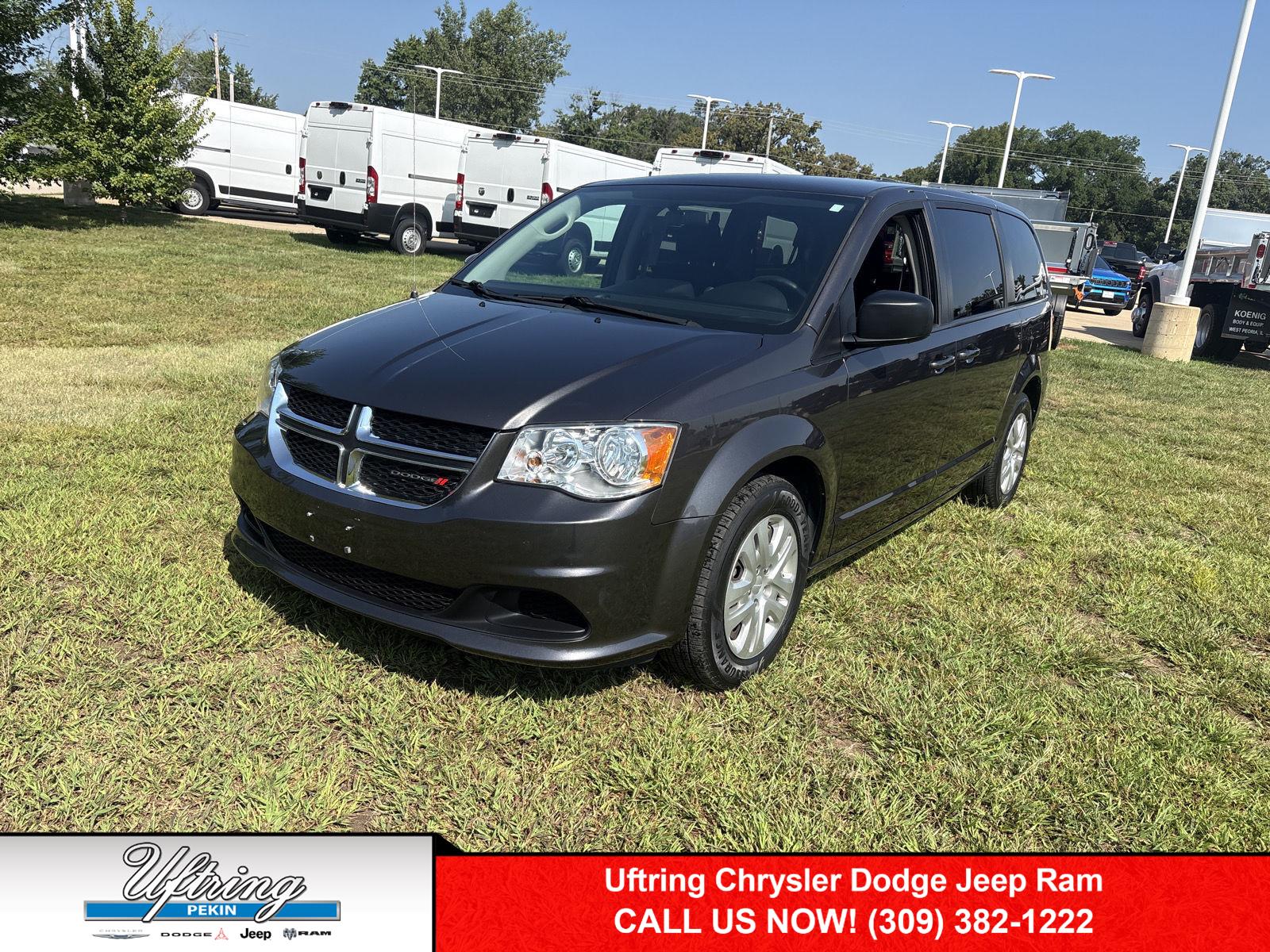 Gray (Granite Pearlcoat) 2018 Dodge Grand Caravan Minivan Front-Wheel Drive 6-Speed Automatic