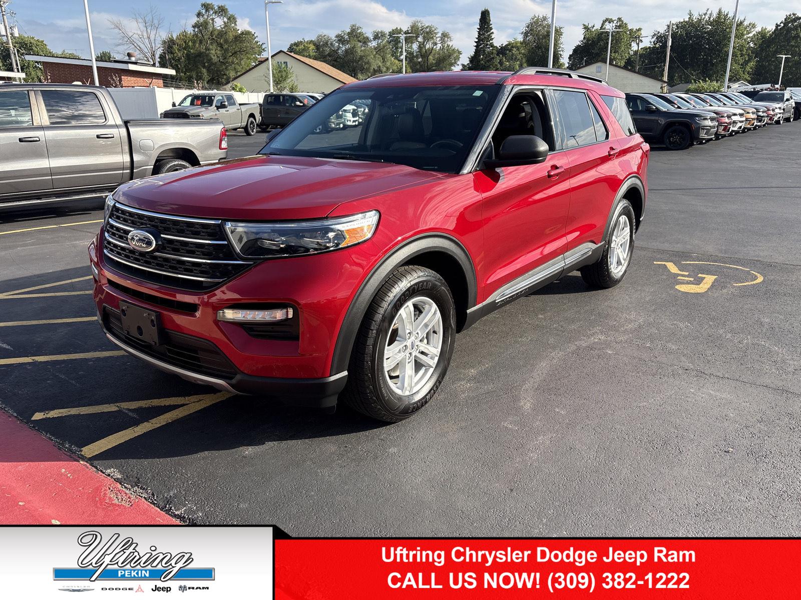 Rapid Red Metallic Tinted Clearcoat 2020 Ford Explorer SUV / Crossover All-Wheel Drive Automatic