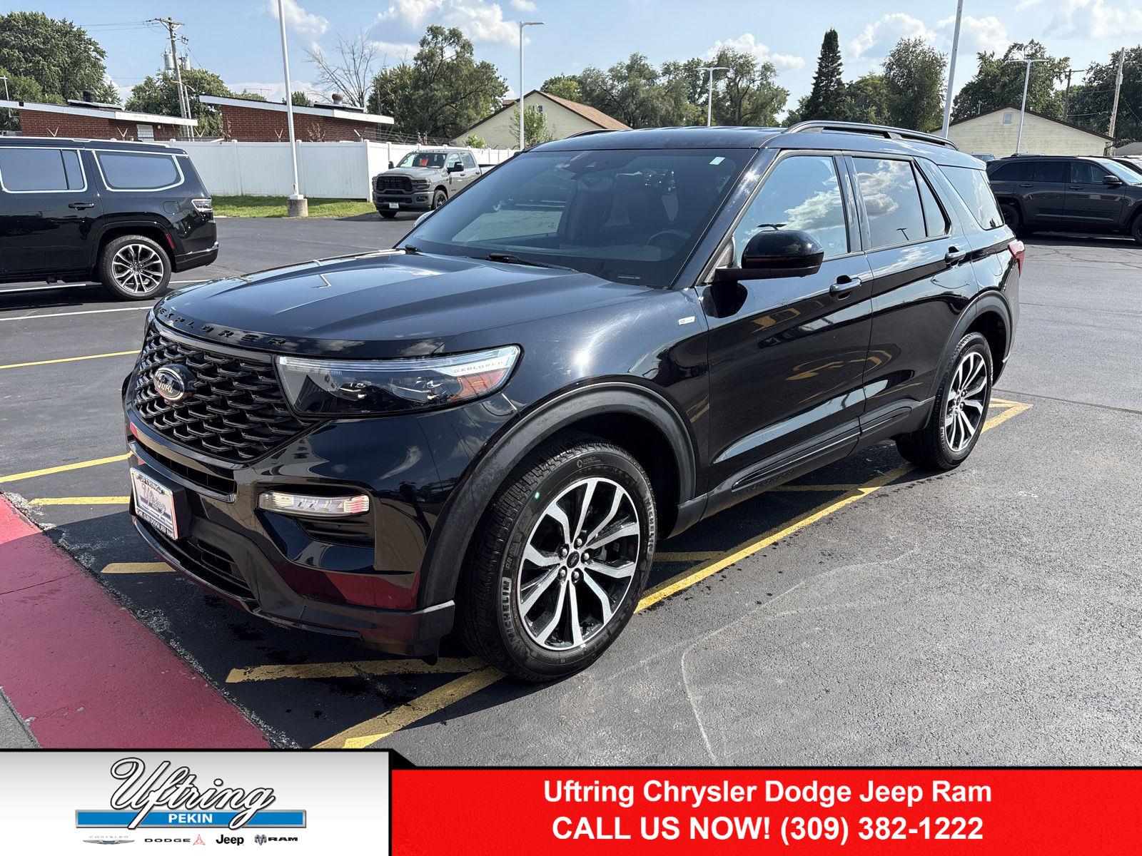 Agate Black 2023 Ford Explorer SUV / Crossover All-Wheel Drive Automatic