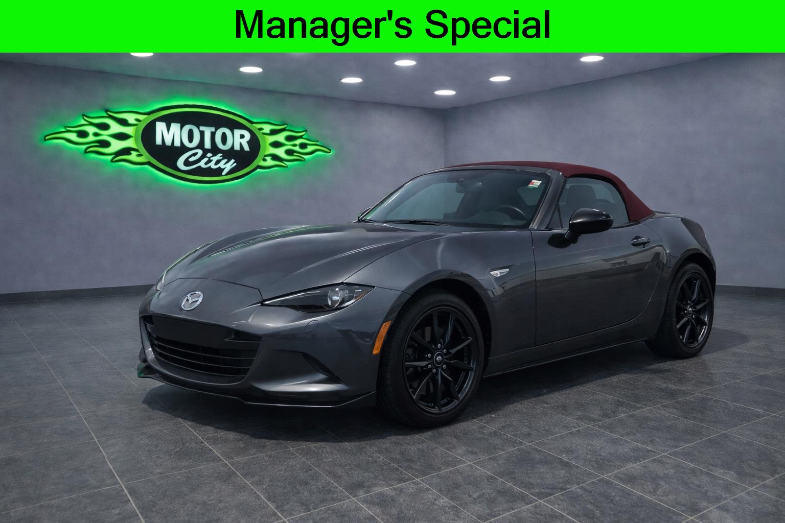 Machine Gray 2018 Mazda MX-5 Miata Club RWD Convertible Rear-Wheel Drive Manual
