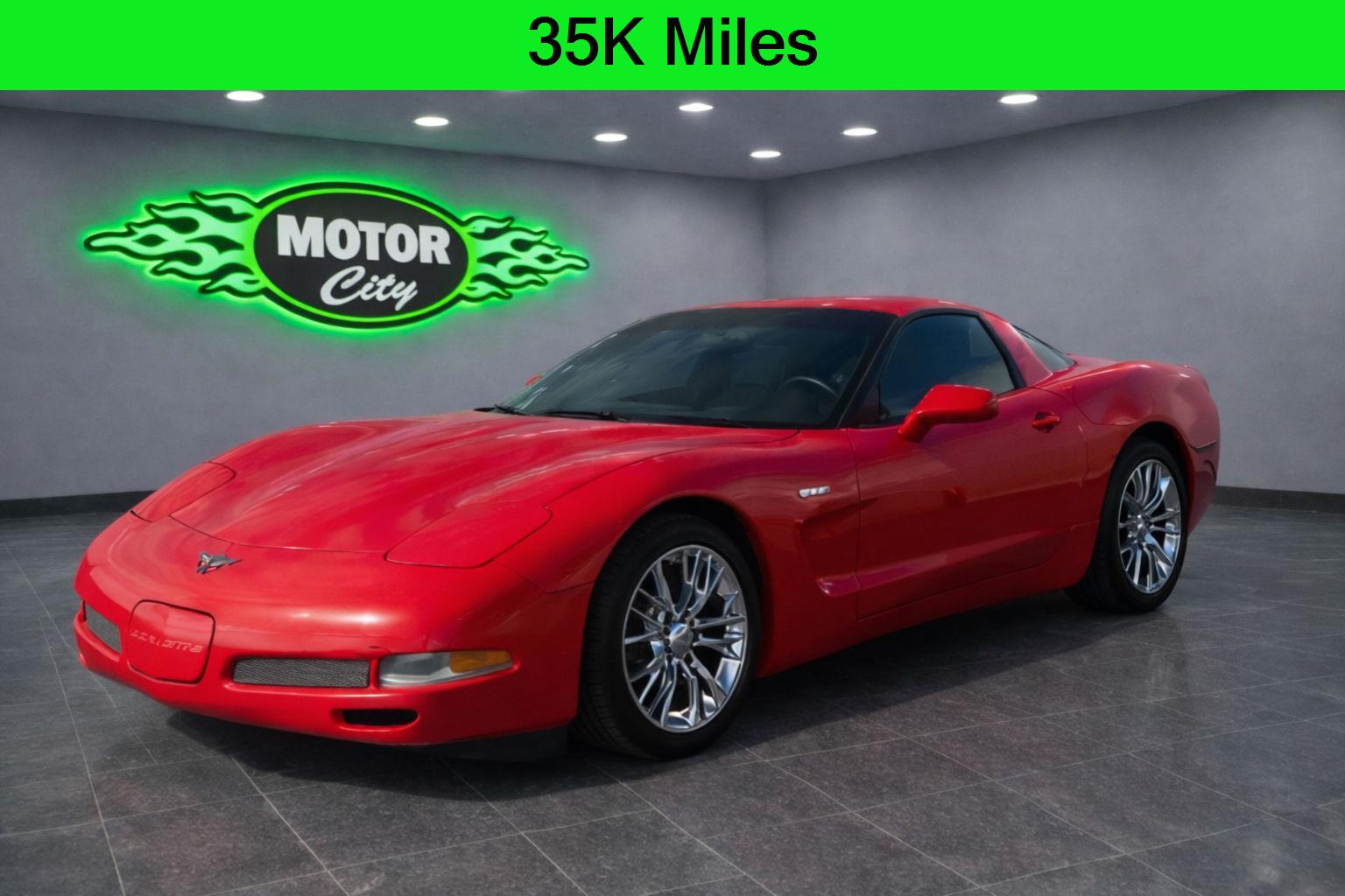 Torch Red 2003 Chevrolet Corvette Z06 Hardtop Coupe RWD Coupe Rear-Wheel Drive 6-Speed Manual