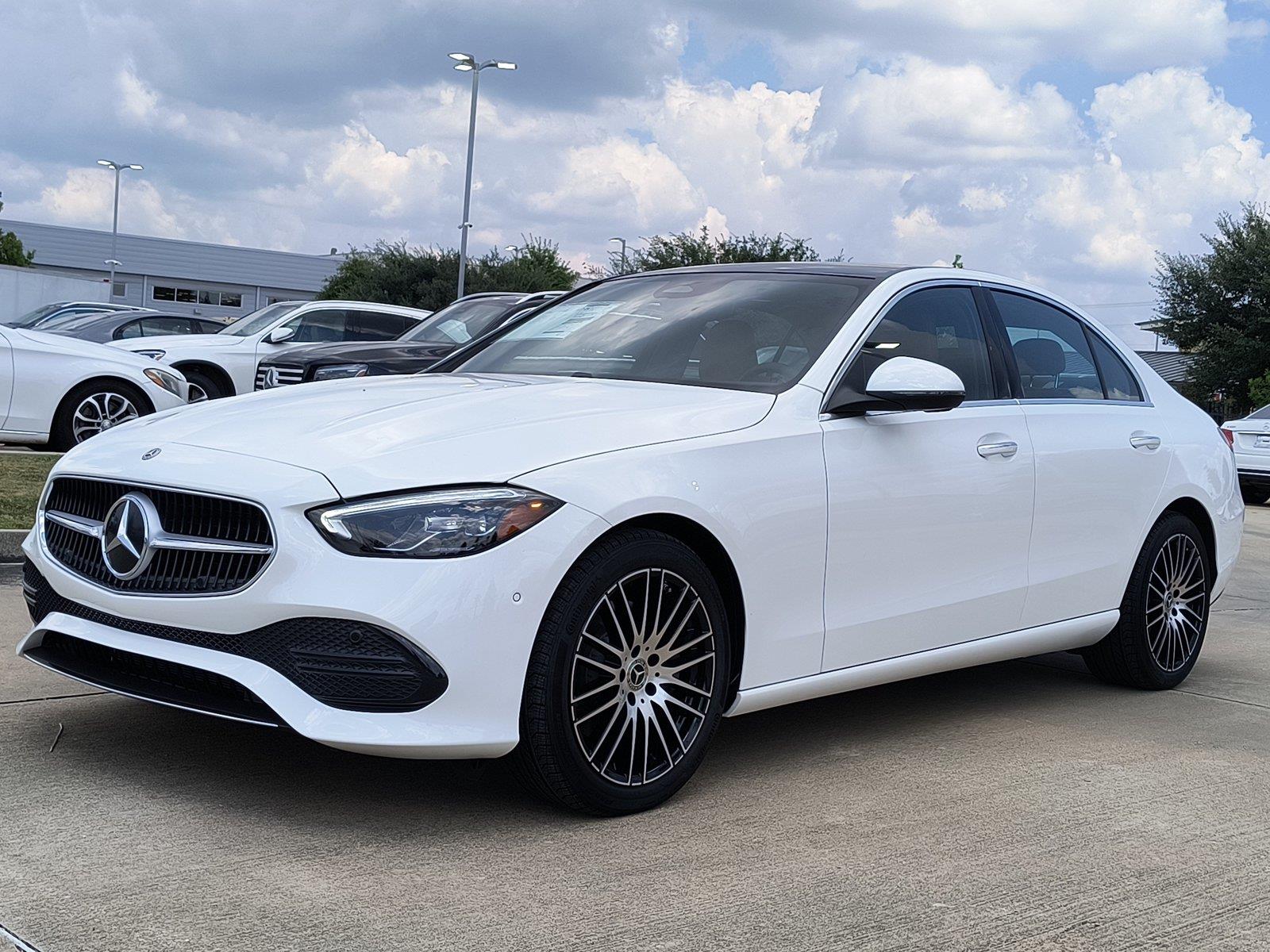 White 2025 Mercedes-Benz C-Class Sedan Rear-Wheel Drive Automatic