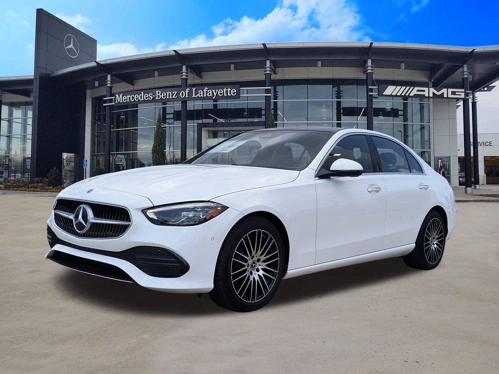 White 2025 Mercedes-Benz C-Class Sedan Rear-Wheel Drive Automatic