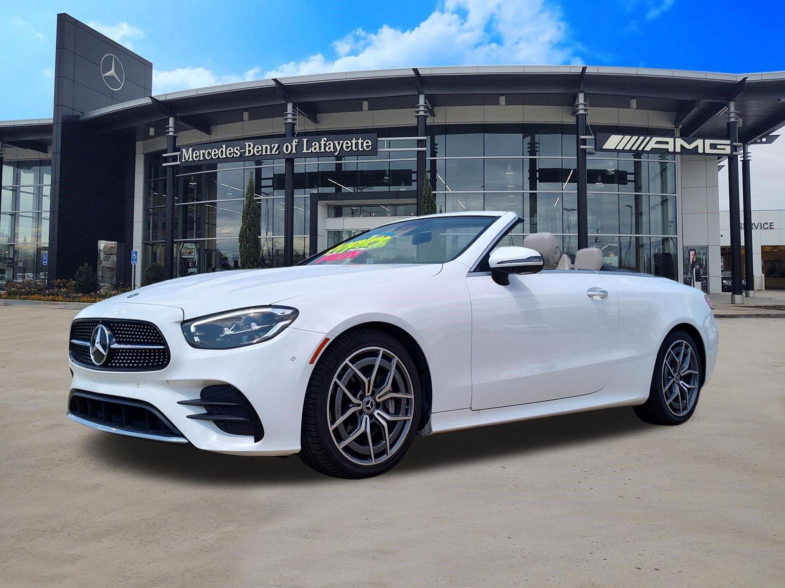 Polar White 2023 Mercedes-Benz E-Class Convertible Rear-Wheel Drive Automatic